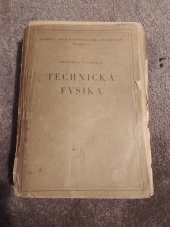 kniha Technická fysika, Spolek posluchačů inženýrství 1931