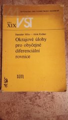 kniha Okrajové úlohy pro obyčejné diferenciální rovnice, SNTL 1981