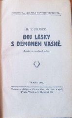 kniha Boj lásky s démonem vášně román ze současné doby, Čechie 1932