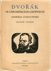 kniha Dvořák ve vzpomínkách a dopisech, Orbis 1951