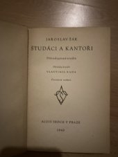 kniha Študáci a kantoři přírodopisná studie, Alois Srdce 1940