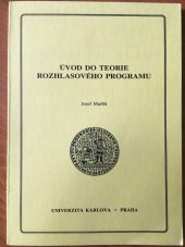 kniha Úvod do teorie rozhlasového programu, Karolinum  1995