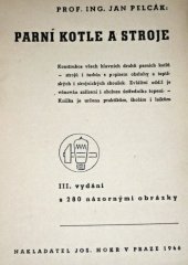 kniha Parní kotle a stroje ..., Josef Hokr 1946