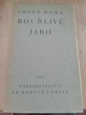 kniha Bouřlivé jaro, Fr. Borový 1927
