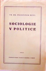 kniha Sociologie v politice, Českoslovanská akciová tiskárna 1925