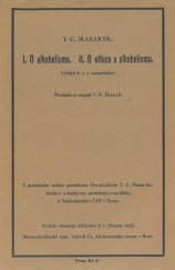 kniha O alkoholismu O ethice a alkoholismu, Moravskoslezské zem. ústředí Čs. abstinentního svazu 1938