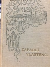 kniha Zapadlí vlastenci, Česká grafická Unie 1940