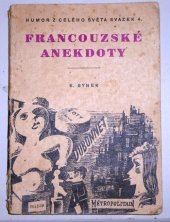 kniha Francouzské anekdoty, K. Synek 1947
