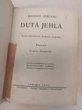 kniha Dutá jehla dobrodružství Arsena Lupina, Českomoravské podniky tiskařské a vydavatelské 1924