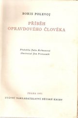kniha Příběh opravdového člověka, Svoboda 1951