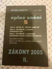 kniha Zákony 2005 sborník úplných znění zákonů k 16.2.2005., Poradce 2005