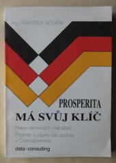 kniha Prosperita má svůj klíč Praxe německých manažerů, Data-consulting 1991