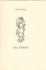 kniha Žal věrný verše, Jaroslav Picka 1940