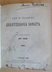kniha Kreutzerova sonata, Časopis českého studenstva 1890