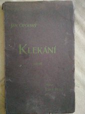kniha Klekání básně, Josef Pelcl 1900