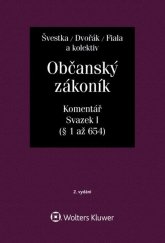 kniha Občanský zákoník, Svazek I Komentář, Wolters Kluwer 2020