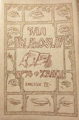 kniha Spis o zraku jak člověk zrakem, to jest, věděním a hleděním sobě nebo jiným škoditi může, Karel Reichl 1928