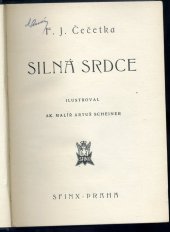 kniha Silná srdce, Sfinx 1926