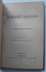 kniha Šumavský Robinson, Eduard Valečka 1887
