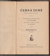 kniha Černá země časopis lidově výchovný, ročník  IV. ( 1927 - 8 ) , Kulturní rady pro širší Ostravsko 1928
