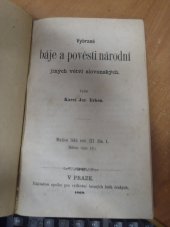kniha Vybrané báje a pověsti národní jiných větví slovanských, Spolek pro vydávání laciných knih českých 1869