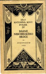 kniha Básně nesobeckého srdce z r. 1921-1922, Aventinum 1922