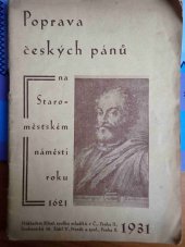 kniha Poprava českých pánů na Staroměstském náměstí r. 1621, Auerwek 1921