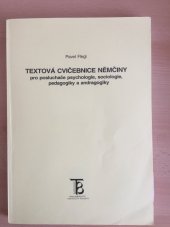 kniha Německé texty pro sociology s procvičením gramatických souborů, Karolinum  1999