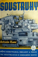 kniha Soustruhy Popis konstrukce, obsluhy a práce na soustruzích k obrábění kovů, Práce 1951