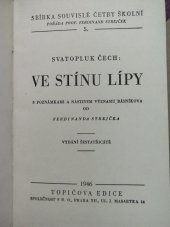 kniha Ve stínu lípy, Topičova edice 1946