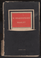 kniha Hamlet, králevic dánský Tragedie, Um. lidu 1950