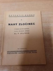 kniha Nahý zločinec, Ladislav Šotek 1931