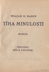kniha Tíha minulosti, Lucerna 1931