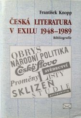 kniha Česká literatura v exilu 1948-1989 bibliografie, Makropulos 1996