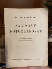 kniha Začínáme fotografovat Úvod do fotografie pro úplné začátečníky, E. Beaufort 1948