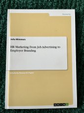 kniha HR Marketing From Job Advertising to Employer Branding, GRIN 2011