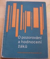 kniha O pozorování a hodnocení žáků, SPN 1962