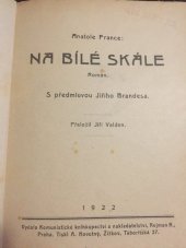 kniha Na bílé skále Rom., Komunistické knihkup. 1922