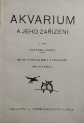 kniha Akvarium a jeho zařízení, I.L. Kober 1924