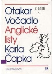 kniha Anglické listy Karla Čapka, JAN 1995