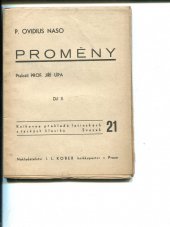 kniha Proměny II. díl, I.L. Kober 1941