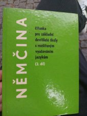 kniha Němčina 2. díl Čítanka pro zákl. devítileté školy s rozšířeným vyučováním jazykům., SPN 1970