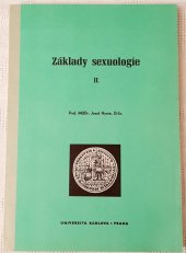 kniha Základy sexuologie 2. [díl] Skriptum pro posl. fak. všeobec. lékařství., Univerzita Karlova 1974