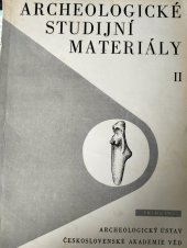 kniha Archeologické studijní materiály Archeologického ústavu ČSAV= [Sv.] 2, - Kapitoly k pravěku Západočeského kraje - Aufsätze zur Vorgeschichte des Westböhmischen Gebietes : die Freunde an Václav Čtrnáct zu seinem 80Jährigen Geburtstag., Archeologický ústav Akademie věd České republiky 1965