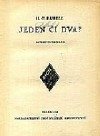 kniha Jeden či dva? Detektivní román, Jan Svátek 1932