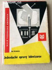 kniha Jednoduché opravy televízorov DT 621.397.62, Alfa 1970