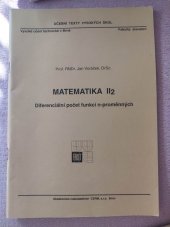 kniha Matematika II/2 diferenciální počet funkcí n-proměnných, Cerm 1996