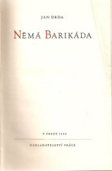 kniha Němá barikáda, Družstevní práce 1950