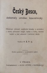 kniha Český Bosco dokonalý umělec kouzelnický, Alois Hynek 1900