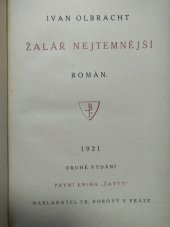 kniha Žalář nejtemnější román, Fr. Borový 1921